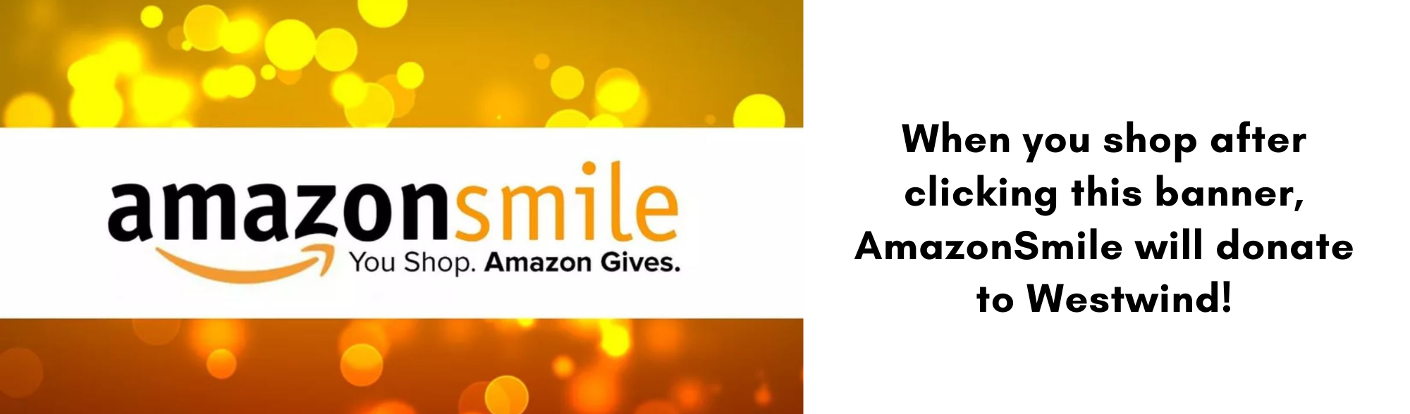 Amazon Smile Banner Westwind