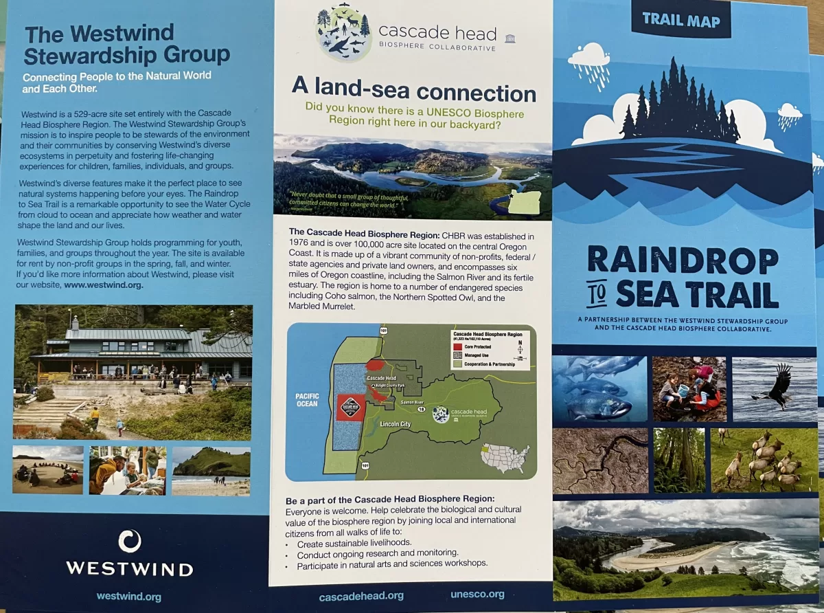 flyer for the Raindrop to Sea trail